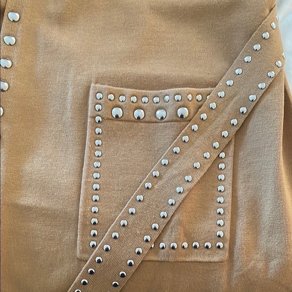 NEW! INC International Concepts Camel Cardigan/Duster with Silver Accents. NWT